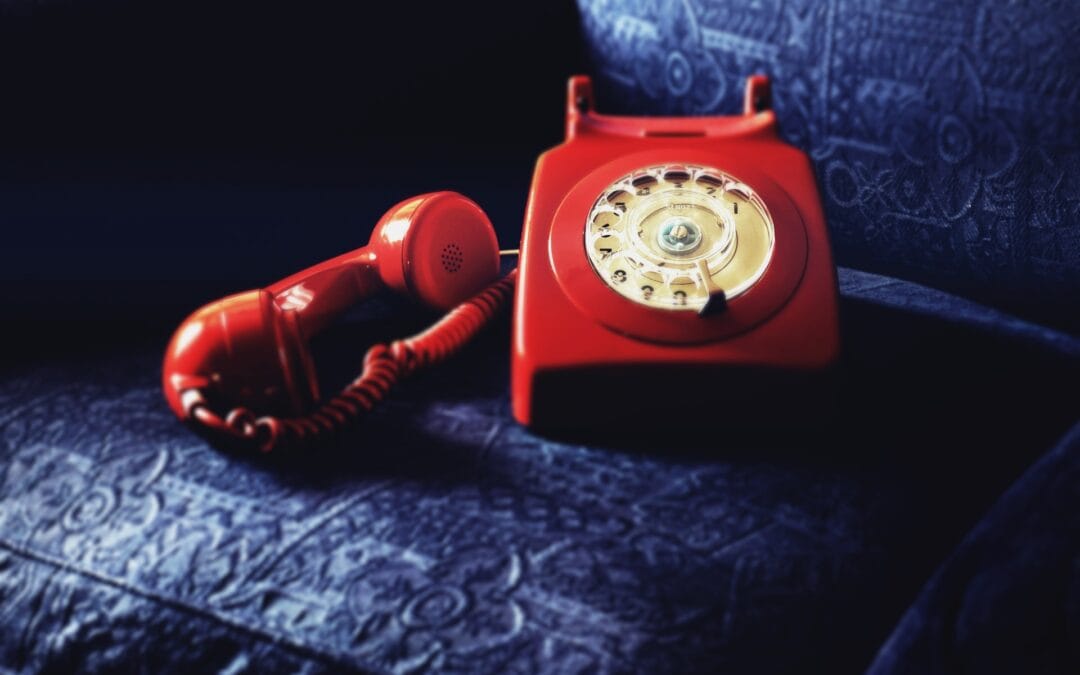 red phone for VENTUREWRITE blog on cold calling the internet social media marketing